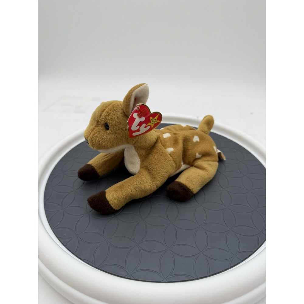 Ty Beanie Baby Whisper Fawn Deer 1998 PVC Pellets Retired With Tags